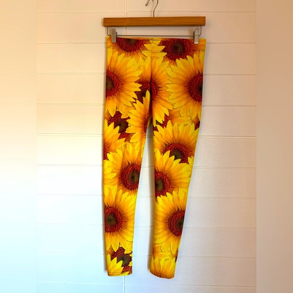 GEAR BUNCH Sunflower Vibrant Yoga Pant Leggings - Picture 3 of 4